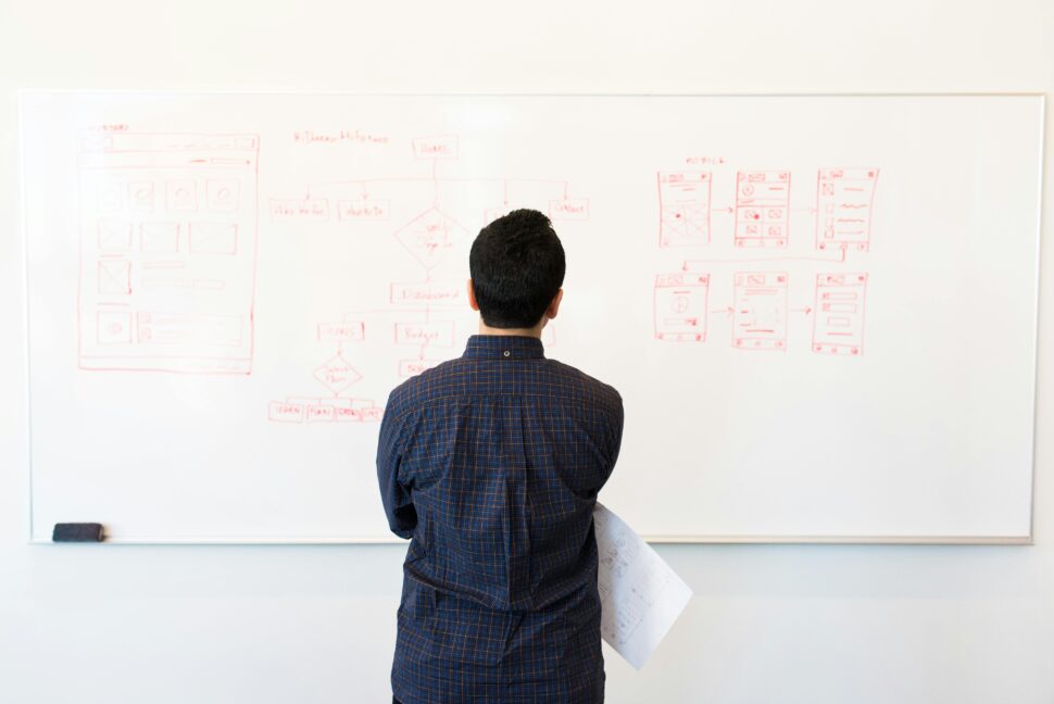 https://www.pexels.com/photo/man-standing-infront-of-white-board-1181345/
