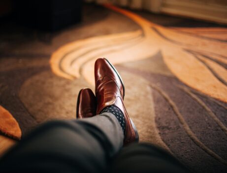 https://www.pexels.com/photo/shallow-focus-photography-of-person-wearing-brown-leather-dress-shoes-175689/